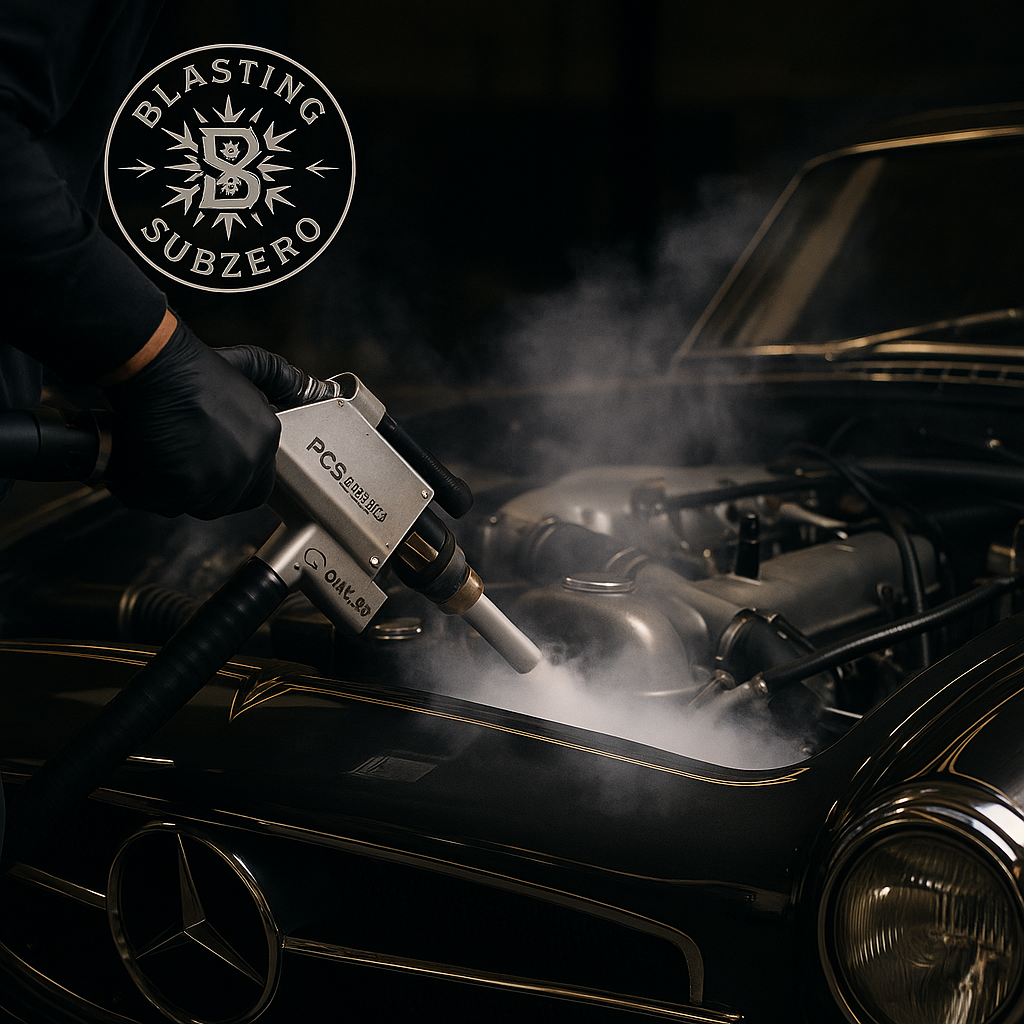 Dry Ice Blasting Engine Bay